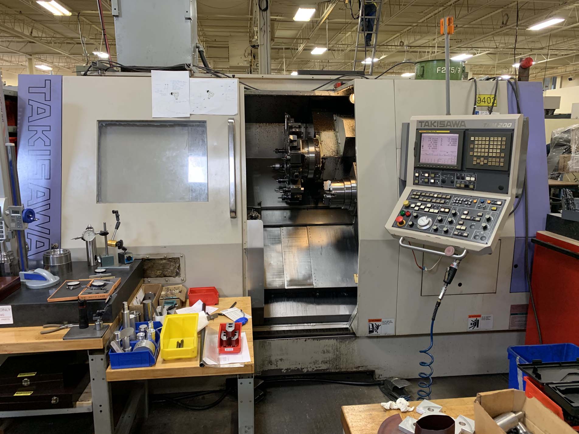 Takisawa TM-200 CNC Twin Spindle and Twin Turret Turning Center
