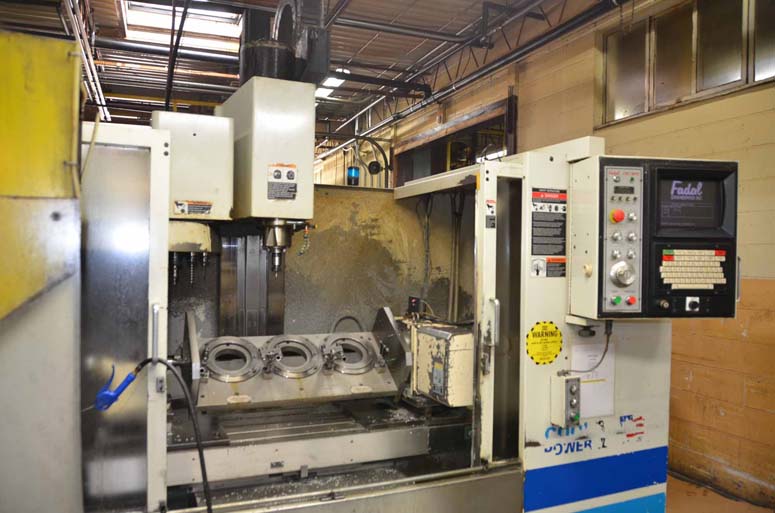 Fadal CNC Vertical Machining Center with 4th Axis Table